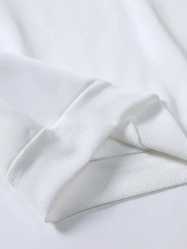 Vista 3 de GORGLITTER Sudadera térmica de forro polar con cuello redondo y estampado de letras y números para hombre