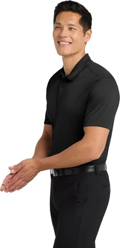 Vista 4 de Port Authority Polo unisex de seda Touch Performance Negro
