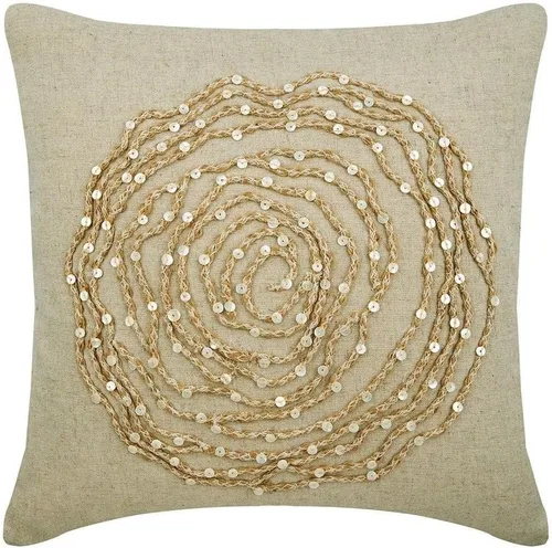 Vista 27 de The HomeCentric Fundas de almohada decorativas beige de 12 x 12 pulgadas (11.8 x 11.8 in), encaje de yute y almohadas marroquíes para sofá