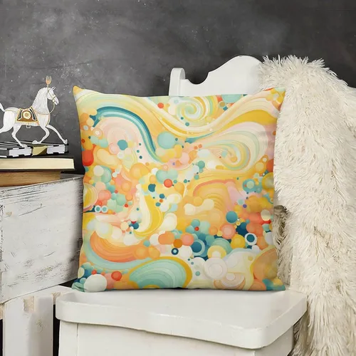 Vista 17 de Blue Cat in Bloom - Funda de almohada decorativa cuadrada suave con estampado de doble cara de 12 x 12 pulgadas, adorables almohadas de animales