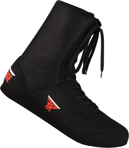 Vista 5 de FISTRAGE - Zapatos de cuero para Kick Boxing Fighting Sports Master Training Mesh Unisex Pro Hombres y Jóvenes Botas Genuinas Peso Ligero Zapatos