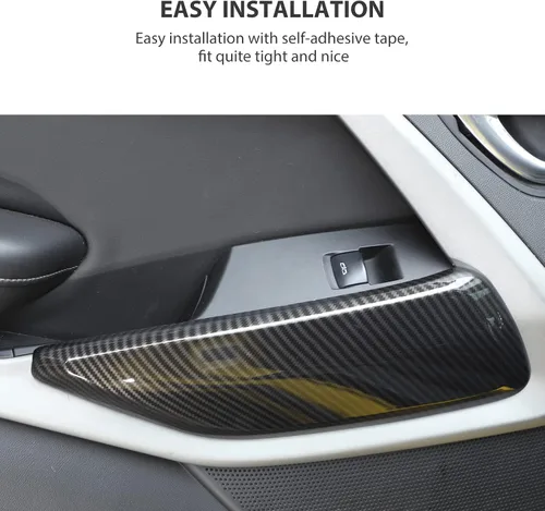 Vista 3 de RT-TCZ Cubierta de moldura para panel de puerta interior, accesorios de decoración interior para Chevrolet Camaro 2016-2022, 2 piezas