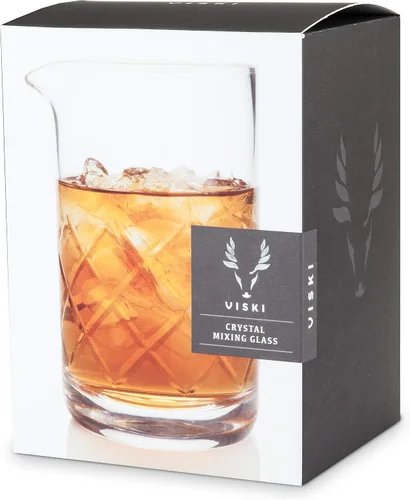 Vista 11 de Viski Vaso mezclador de cóctel de 17 onzas con diseño de base gruesa para bartending - Barware Essentials