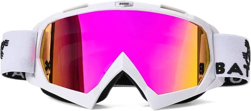 Vista 13 de BATFOX Gafas de Motocicleta Gafas Protectoras Moto de Cross Motocross Seguridad ATV Táctica Conducción (Azul Negro, Adulto)