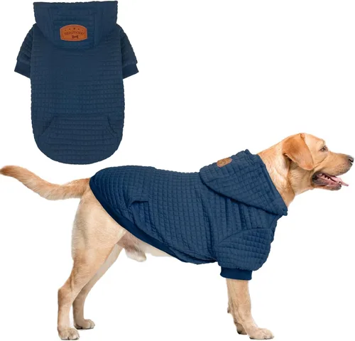 Vista 36 de BEAUTYZOO - Sudadera con capucha para perros con agujero para correa y bolsillo, suéteres para perros pequeños, medianos y grandes, niños y niñas