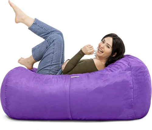 Vista 8 de Jaxx Lounger Jr. Puff Azul