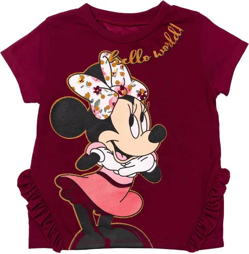 Vista 2 de Disney Conjunto de camiseta y leggings de moda con gráficos de Minnie Mouse