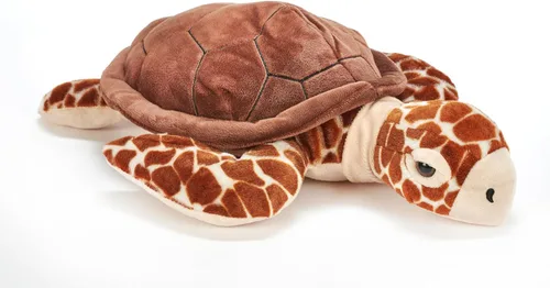 Vista 8 de The Petting Zoo Loggerhead - Peluche de tortuga marina, regalos para niños, animales salvajes del océano Onez, juguete de peluche de tortuga marina