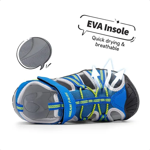 Vista 2 de DREAM PAIRS Sandalias deportivas de verano para niños y niñas para niños pequeños y grandes