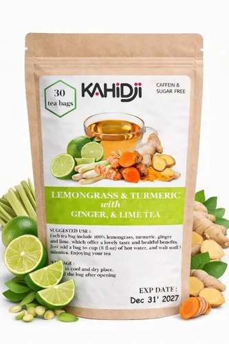 Vista 4 de Zanahoria y apio con té de jengibre, cúrcuma y lima - 30 bolsitas de té