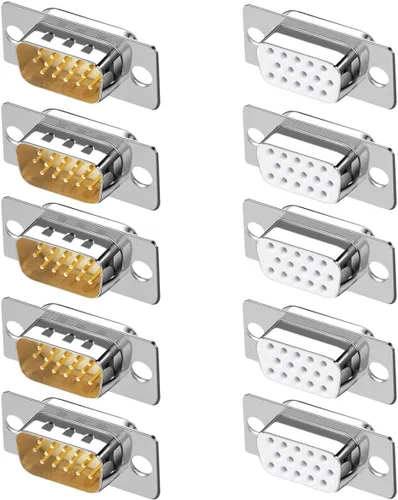 Vista 7 de 10PCS Juntas chapadas en oro DB9 RS232 D-SUB Serial Soldadura Copa