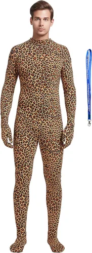 Vista 11 de Overol completo Full Bodysuit con ayudante de cremallera, unisex, para adultos, sin capucha, de Spandex elástico, traje Zentai de cuerpo entero Negro