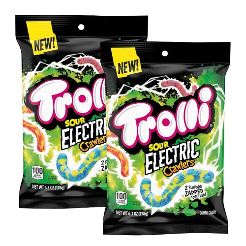 Vista 8 de Trolli Electric Crawlers Candy, bolsa de 6.3 onzas