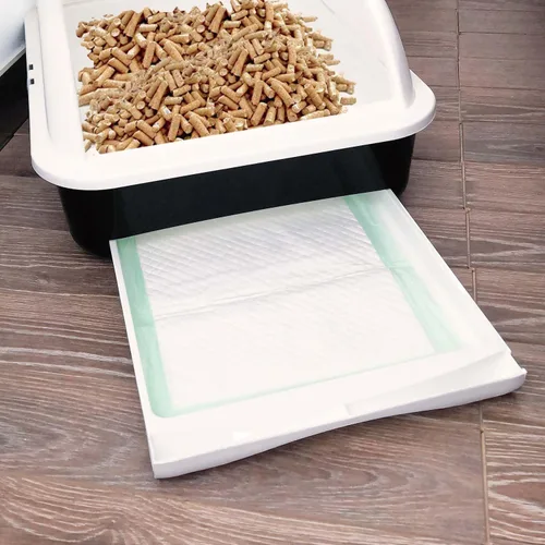 Vista 3 de Petfamily Almohadillas para caja de arena para gatos, repuesto genérico para sistema de arena Tidy Cats Breeze, almohadillas de caja de arena