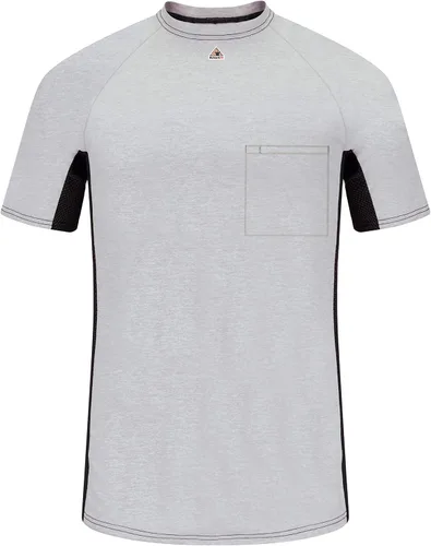Vista 3 de Bulwark FR - Capa base de manga corta para hombre con bolsillo oculto en el pecho