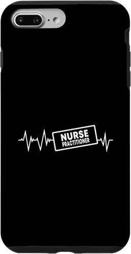 Vista 9 de Funda de ropa de enfermería para iPhone 14 con latido del corazón y NP