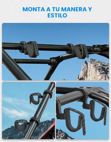 Vista 6 de KEMIMOTO Soporte para herramientas de caza UTV, soporte de arco para barras