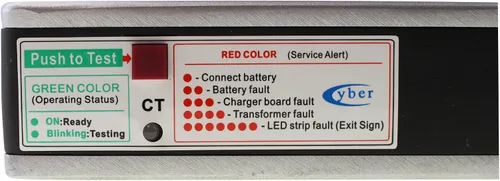 Vista 3 de Day-Brite ER55LD3R - Señal de salida LED de aluminio fundido, rojo, 120/277 V