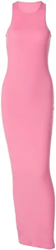 Vista 6 de ccisppal Women's Summer Bodycon Dress Sexy Sleeveless Round Neck Dress Cross Side Slit Streetwear Casual Festival Maxi Dress