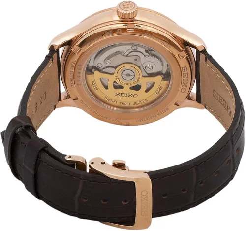 Vista 2 de SEIKO Reloj automático modelo SRPD42J1 Marrón Correa