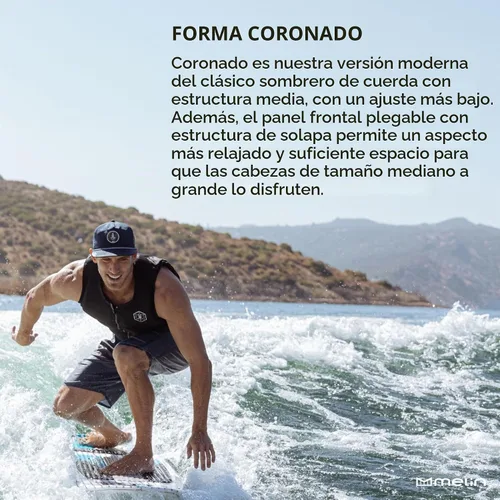 Vista 8 de melin Coronado Brick Hydro Rope Gorra, Gorras de Béisbol Resistentes al Agua para Hombres y Mujeres, Gorra para Golf, Correr o Entrenar Negro