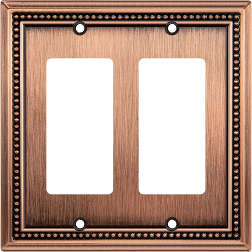 Vista 80 de Henne Bery Sunken Pearls Placa de Pared Decorativa de Servicio Pesado Placa de Interruptor Cubierta de Tomacorriente