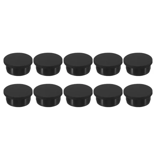 Vista 16 de MECCANIXITY Tapón de agujero de goma de silicona de 0.610 in de diámetro, tapón flexible suave para agujero de 0.591 in, negro, 10 piezas
