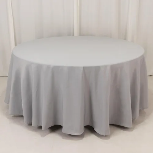 Vista 30 de Efavormart - Mantel redondo de poliéster de 90 pulgadas sin costuras de calidad comercial para banquetes de boda, restaurante