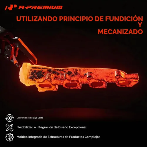Vista 5 de A-Premium Izquierda [V6 3.6L 3.7L] Kit colector de escape W/juntas