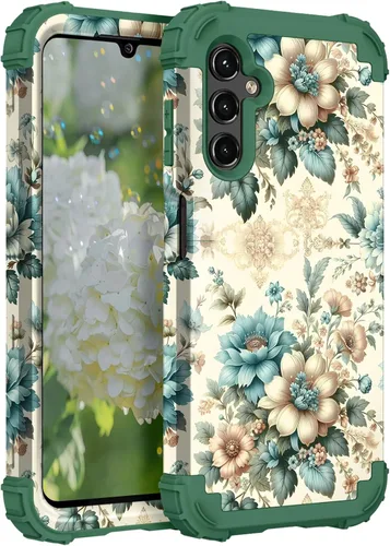 Vista 17 de Hocase Funda para Galaxy A37 5G, protección resistente a prueba de golpes, parachoques de goma de silicona suave+funda protectora híbrida