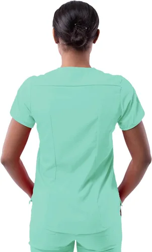 Vista 2 de Adar Pro Scrubs para mujer - Moderno cuello en V