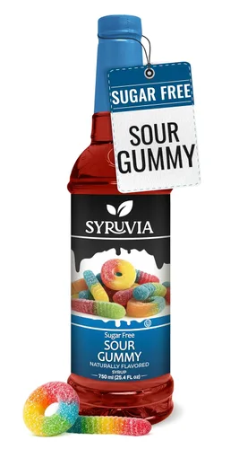 Vista 50 de Jarabe de café sin azúcar Syruvia, jarabe con sabor a caramelo para bebidas, lattes y postres – 25.4 fl oz