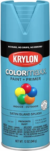 Vista 53 de Krylon K05554007 COLORmaxx Pintura en aerosol y base para uso en interiores y exteriores, color almendra satinada, 12 onzas (paquete de 1)