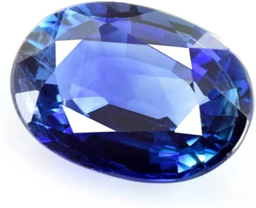 Vista 7 de RASAV GEMS - Zafiro azul natural de 0.280 x 0.201in, ovalado facetado, 1.02 quilates, piedras preciosas de zafiro azul 100% natural, zafiro