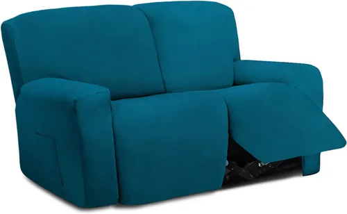 Vista 57 de Easy-Going - Funda elástica de microfibra para sofá reclinable seccional, suave vellón ajustable a tu sofá de 2 cuerpos, lavable, protector