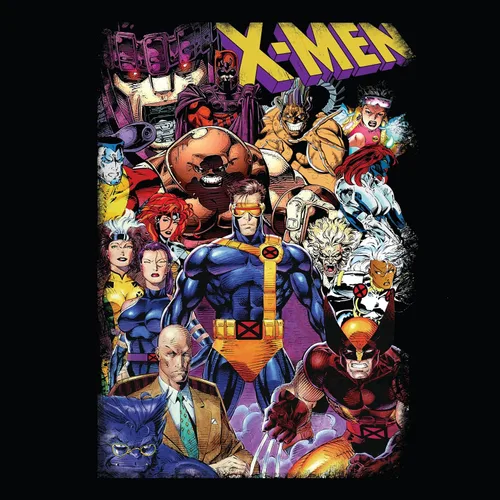 Vista 2 de Marvel X-Men All in Team 90's Jim Lee - Camiseta para hombre