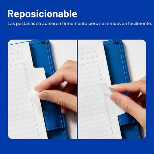 Vista 3 de Avery® Margin Ultra Tabs®, 2.5" x 1", reposicionable, blanco, 24 pestañas