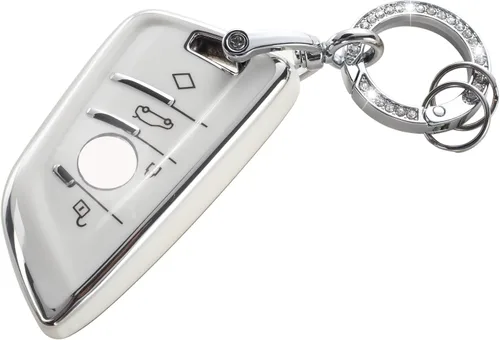 Vista 22 de YO&YOYE Funda para Llavero de TPU con Anillo para Llaves