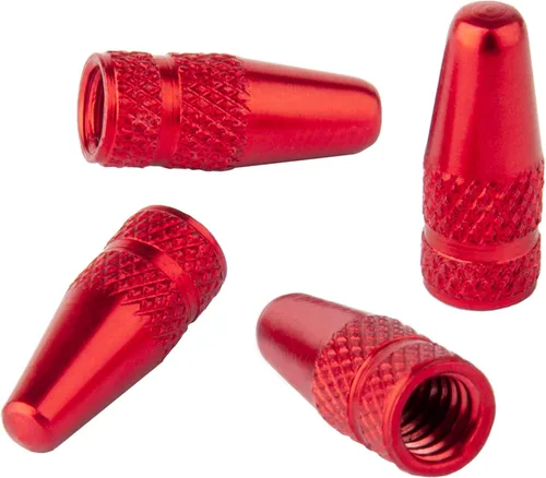 Vista 11 de Presta - Tapones de válvula de aluminio anodizado, uso en válvulas Presta/Francesas, diseños: bala, cohete, hamburguesa, cohete de bolsillo