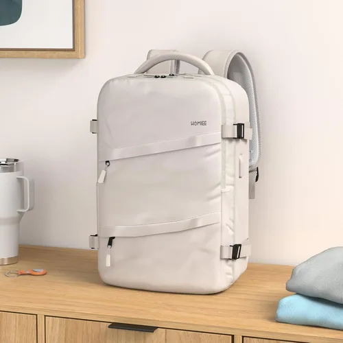 Vista 2 de HOMIEE Spirit Airlines - Mochila de viaje de 18 x 14 x 8 pulgadas, bolsa para artículos personales, equipaje de mano debajo del asiento, aprobada
