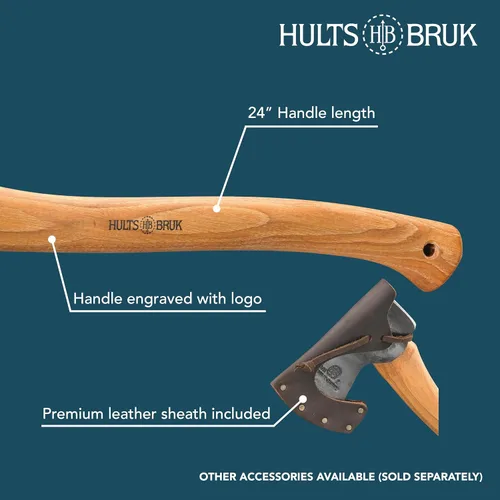 Vista 5 de Hults Bruk 840712 Aneby Hacha - Cabeza de 2 lb, Mango de 20