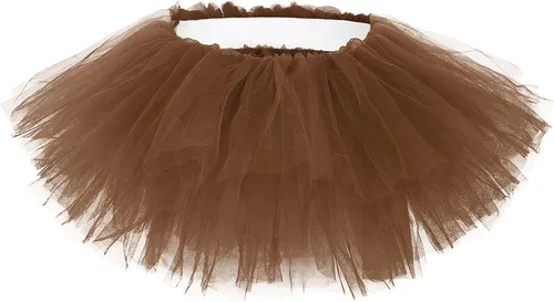 Vista 26 de American Trends Falda tutú de cintura elástica de 5 capas para mujer