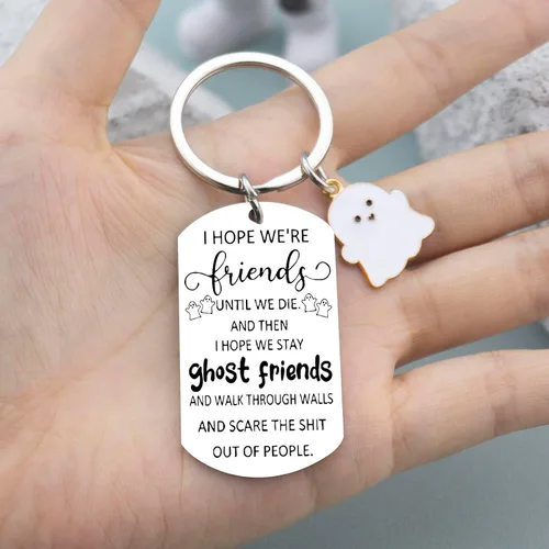 Vista 5 de AOBIURV Llavero para mejores amigas, regalos para mujeres, amigas, regalos de cumpleaños, lindo llavero de regalo para amigas, mejores amigos