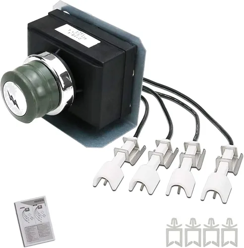 Vista 19 de Uniflasy - Kit de encendido de parrilla con botón de 2 salidas compatible con Char-Broil para Charbroil Advantage 463240015, 463344116