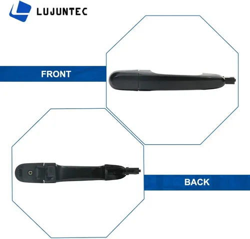 Vista 5 de LUJUNTEC Reemplazo de la manija exterior de la puerta del lado del pasajero trasero para 2005-2010 para Kia para Sportage Negro