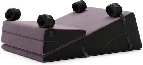 Vista 10 de Liberator Black Label - Juego de cuña/rampa con puño para BDSM y Bondage, microfibra negra, 24 pulgadas