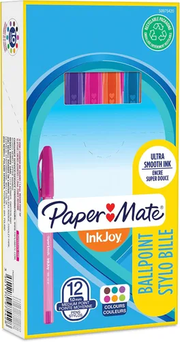 Vista 15 de Paper Mate InkJoy 100ST - Bolígrafos de punta media (0.039 pulgadas), color negro, 100
