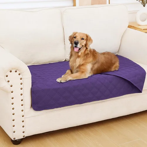 Vista 61 de Smiry Funda Impermeable para Cama de Perro Manta para Mascotas, Manta Suave y Lavable para Perros para Muebles Cama Sofá Sofá Reversible, a Cuadros