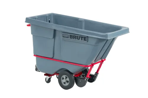 Vista 12 de Rubbermaid Commercial Products Camión volquete inclinable/carrito de basura/recolección de basura/reciclaje, 1/2 yarda cúbica, recolección de Negro