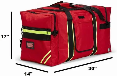Vista 2 de TheFireStore TFS - Bolsa de equipo de bomberos jumbo, color rojo